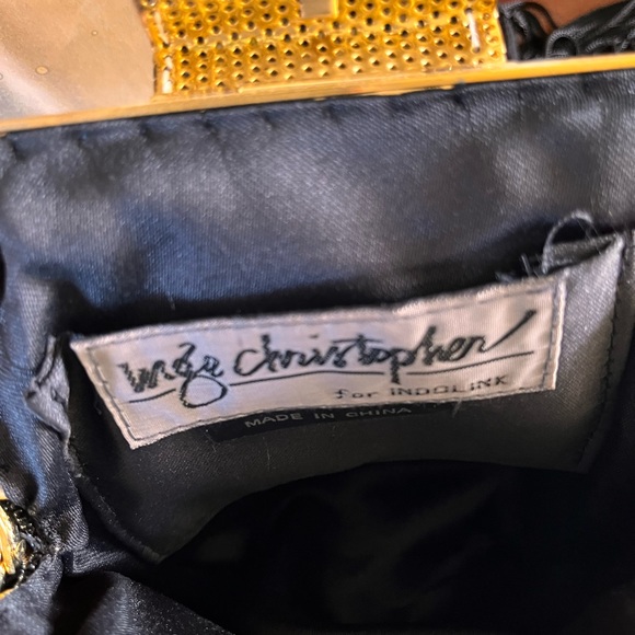 Inge Christopher beaded black and gold evening bag - Picture 9 of 13